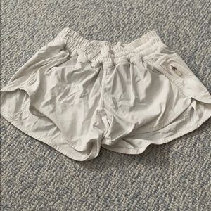 White lulu shorts